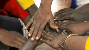 Close up of hands