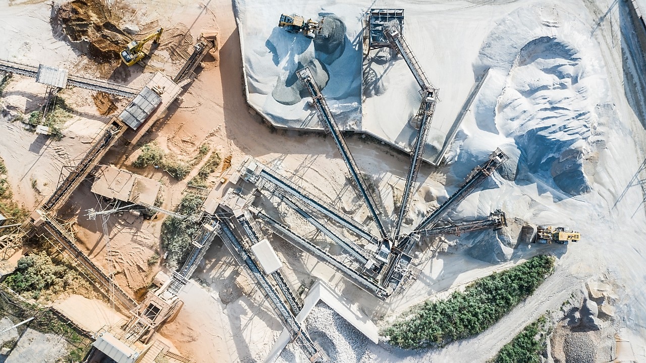 Birdseye view of mine