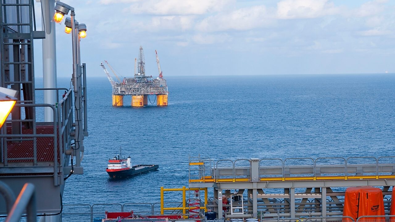 Offshore deep-water floating platform in the Gulf of Mexico