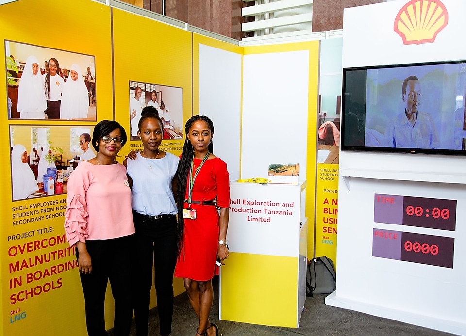 Shell staff at the Stall during the exhibitions