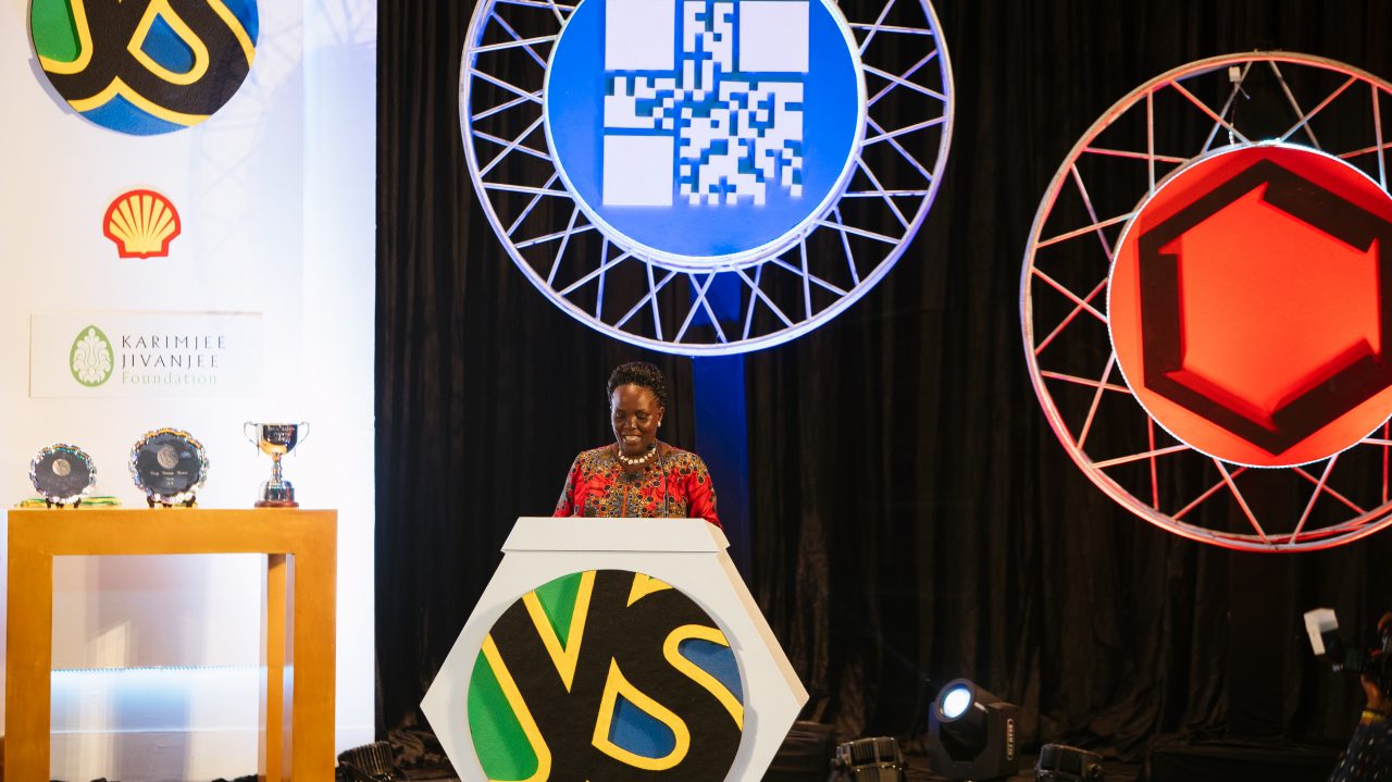 The Guest of Honor, Minister of Education giving an Opening Speech