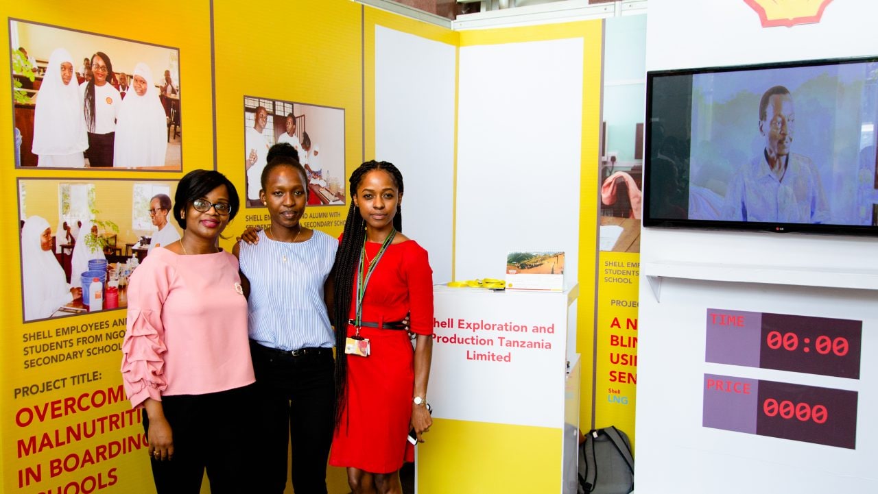 Shell staff at the Stall during the exhibitions