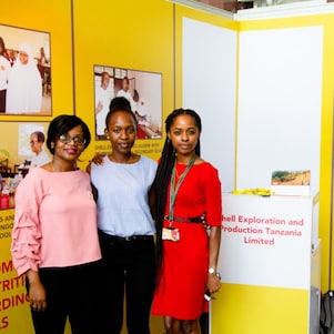 Shell staff at the Stall during the exhibitions
