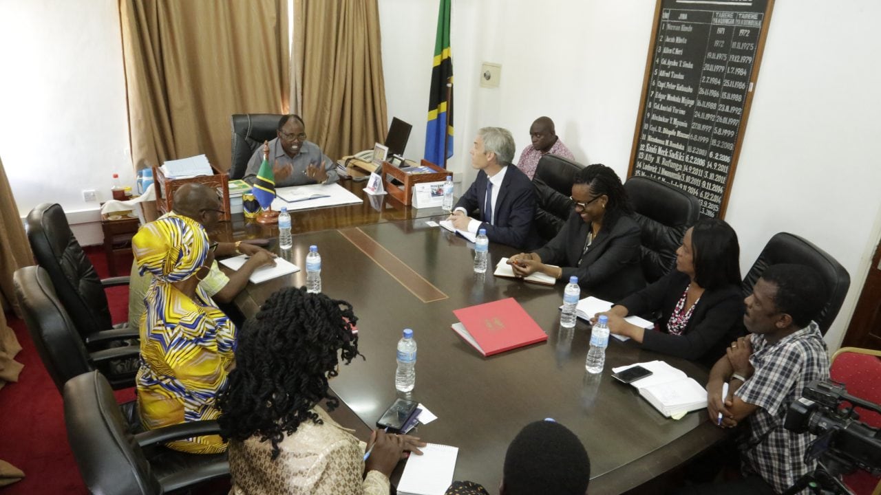 RC Lindi Hon. Godfrey Zambi adressing the meeting