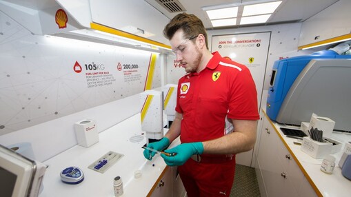 Shell scientist on the scuderia ferrari lab